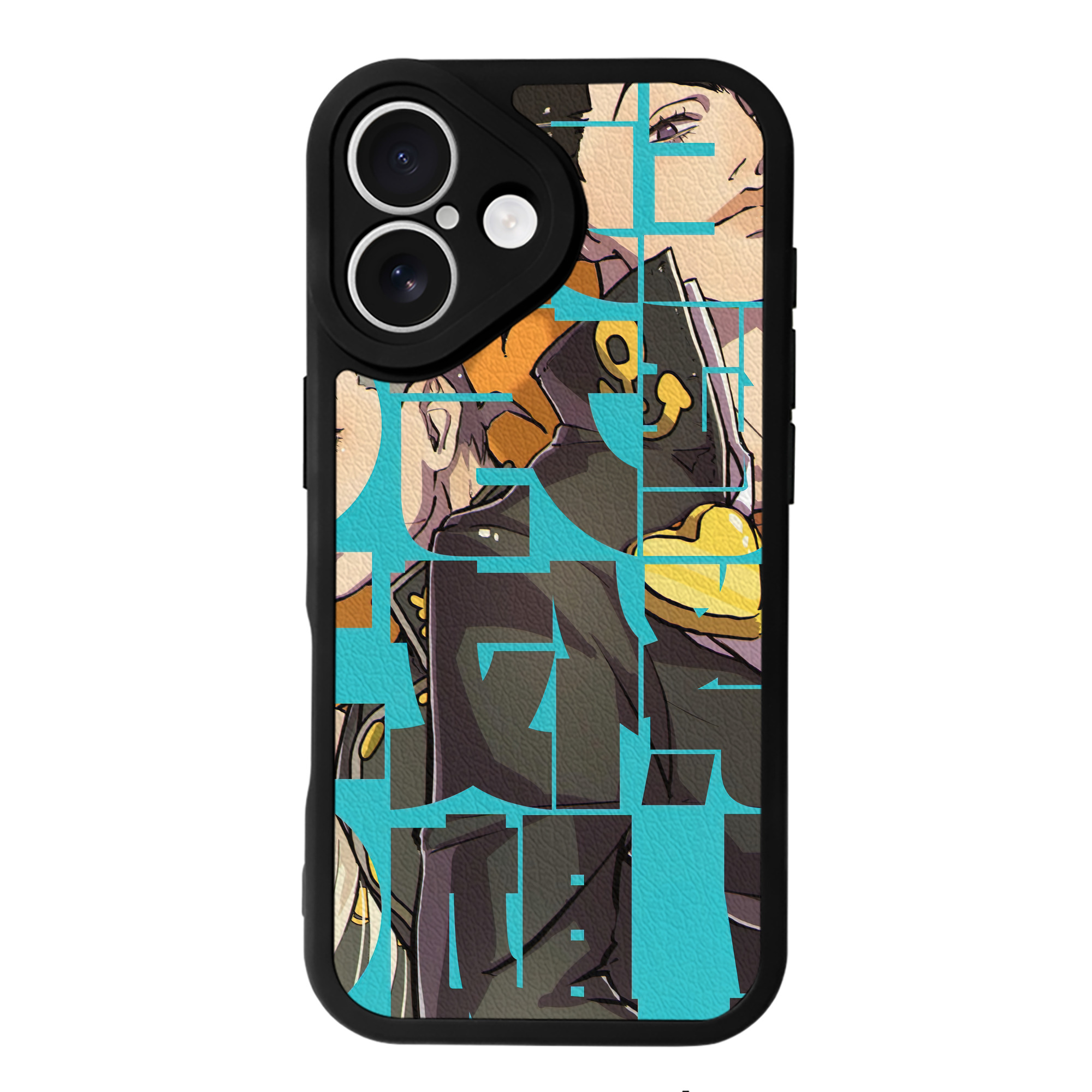 （画像用） ジョジョの奇妙な冒険 JoJo's Bizarre Adventure 【iPhone 16シリーズ対応】シリコンスマホケース（レザー調） 材質：シリコン